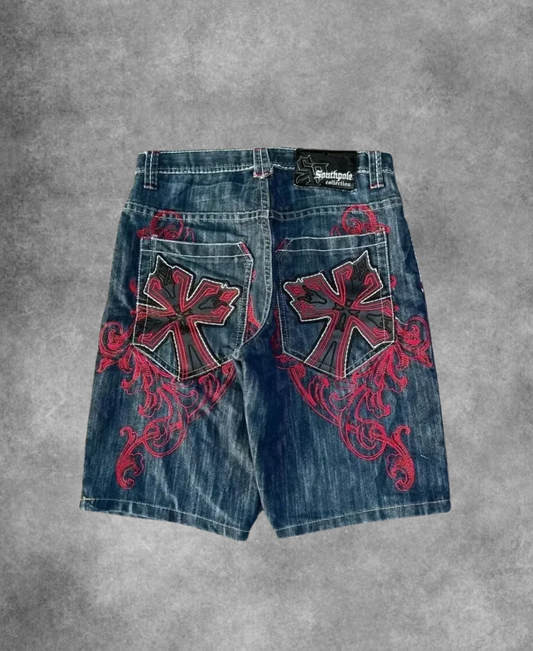 Southpole "Double REDCROSS" Kot Şort