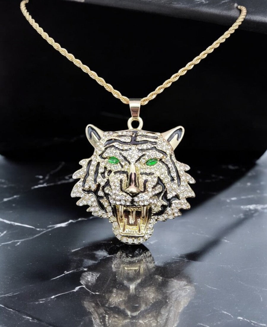 Iced Out TIGER Thin Chain