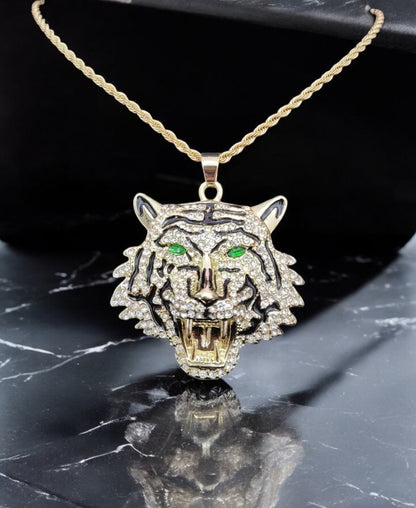 Iced Out TIGER Thin Chain