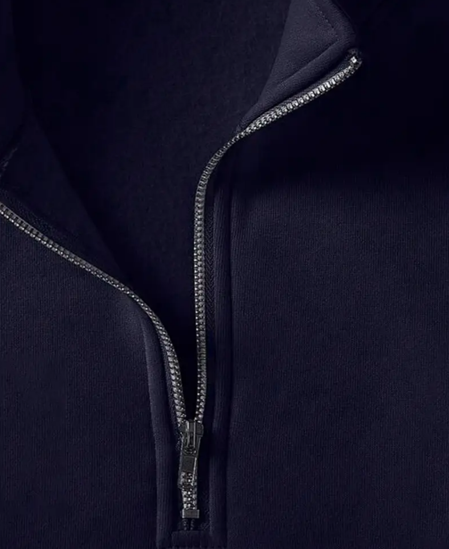 Skeleton "Eclipse Mirror" Half-Zip Sweatshirt