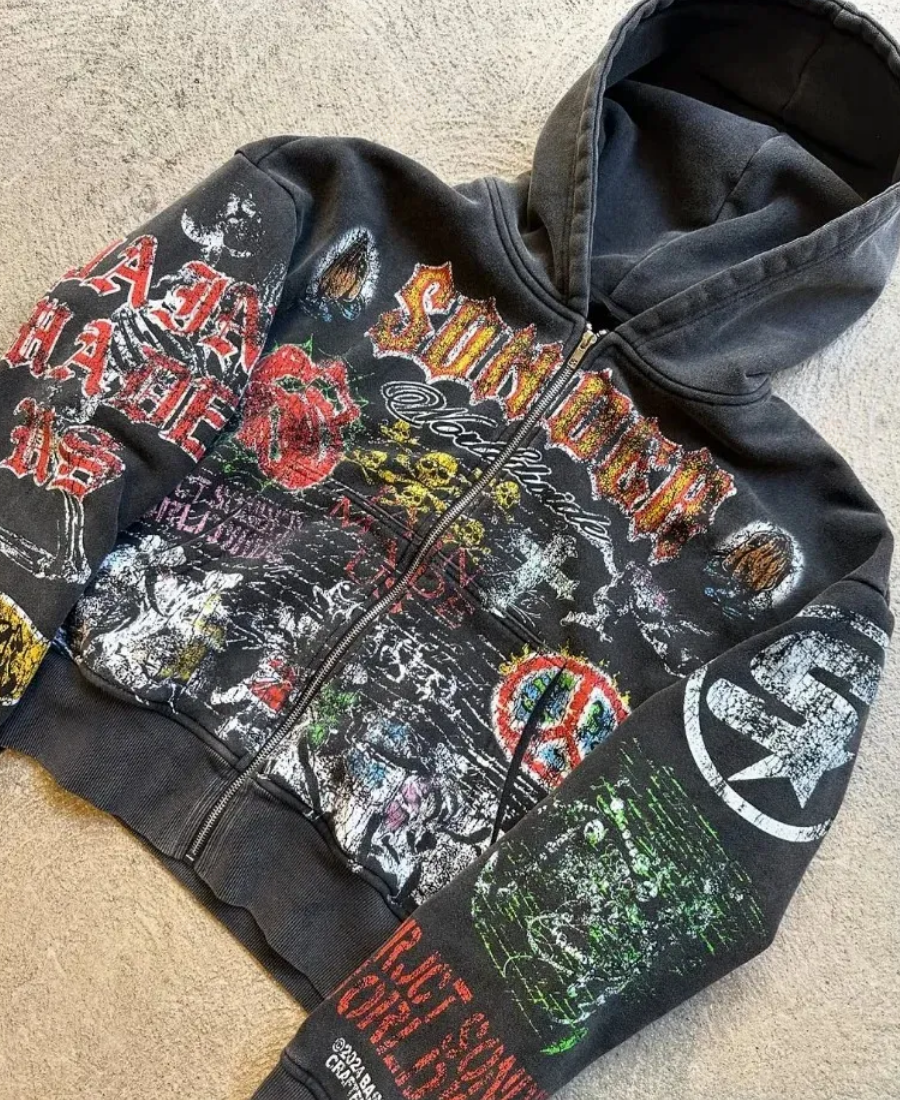 Break The System Zip-Up Hoodie