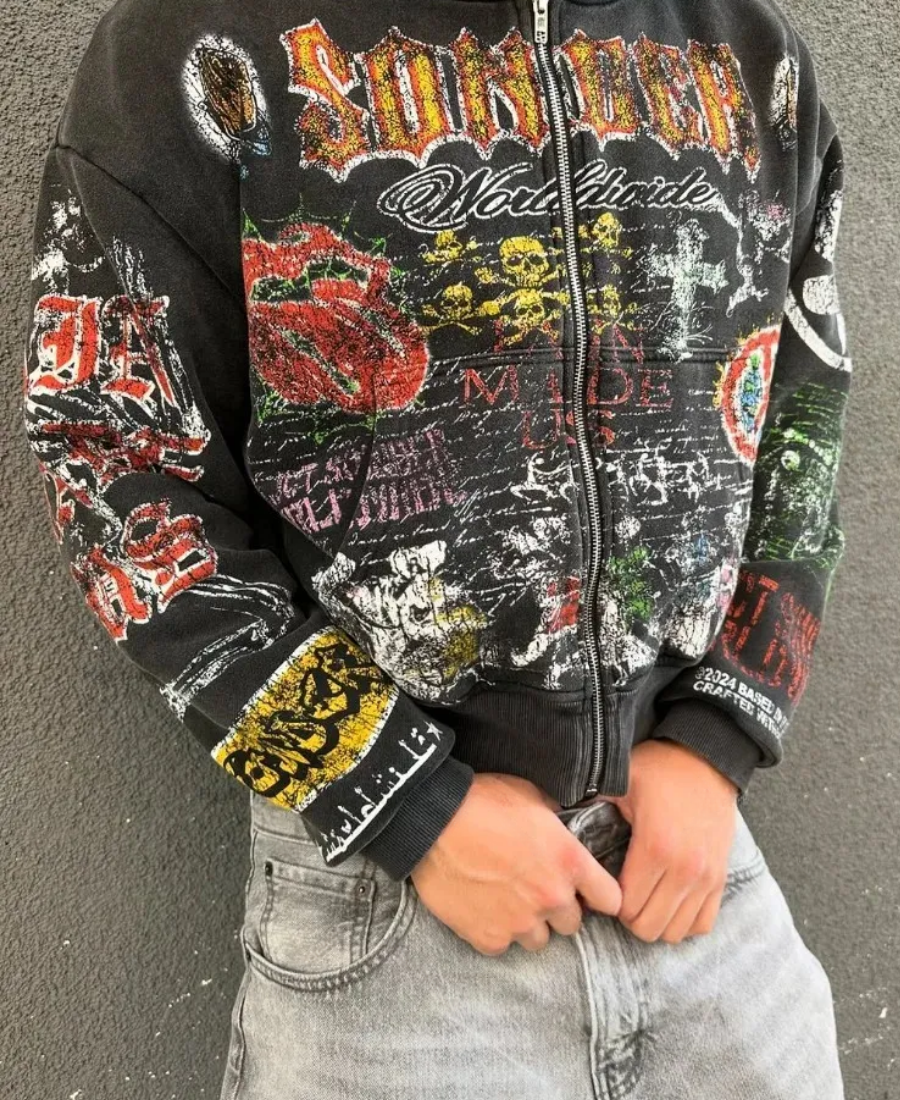 Break The System Zip-Up Hoodie