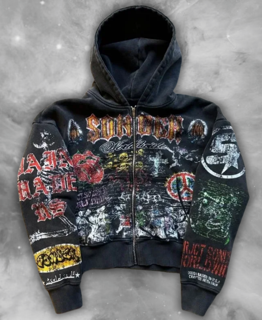 Break The System Zip-Up Hoodie