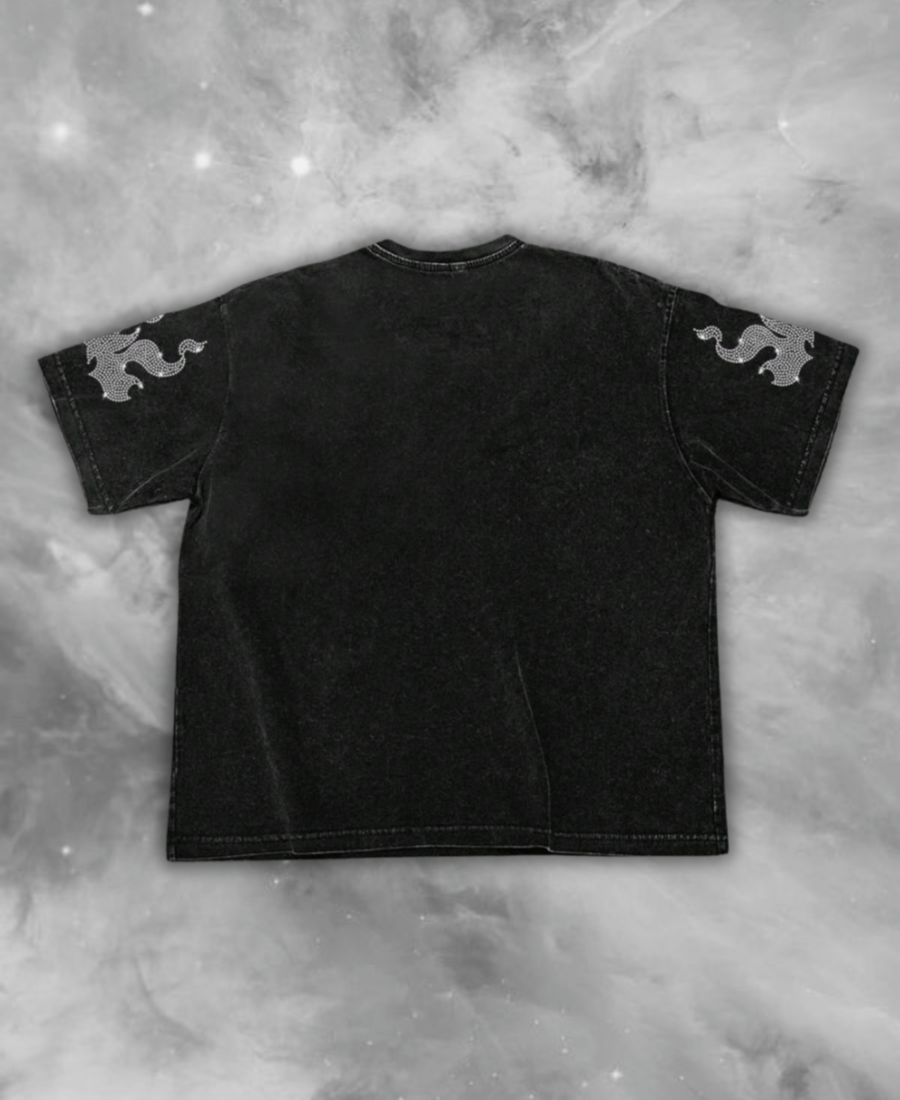 Cross Flama Rhinestone Tee