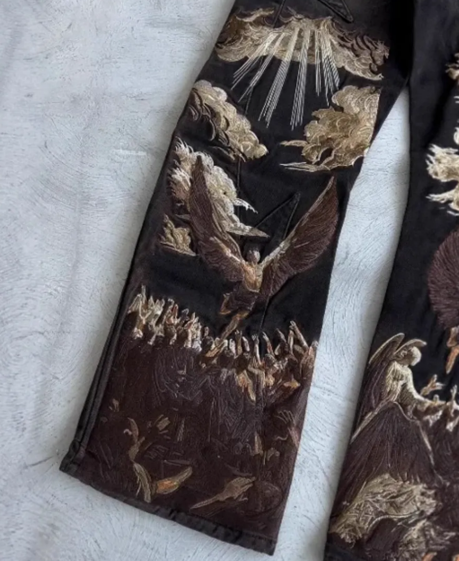 Divine War Denim Baggy Pants