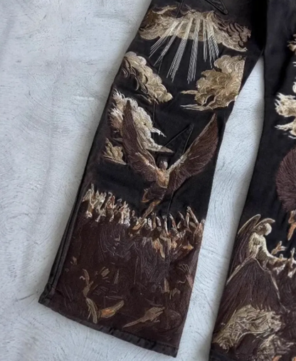 Divine War Denim Baggy Pants