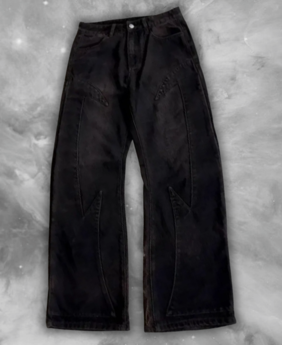 Divine War Denim Baggy Pants