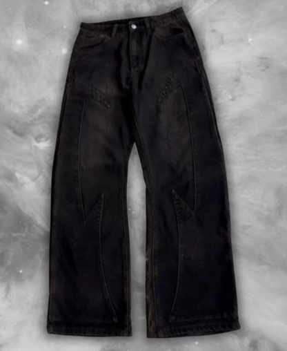 Divine War Denim Baggy Pants