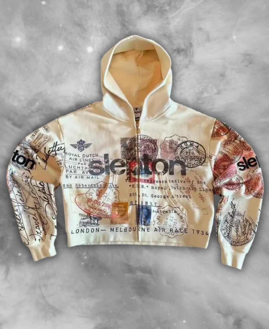 Global Courier Zip-Up Hoodie