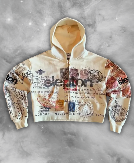 Global Courier Zip-Up Hoodie