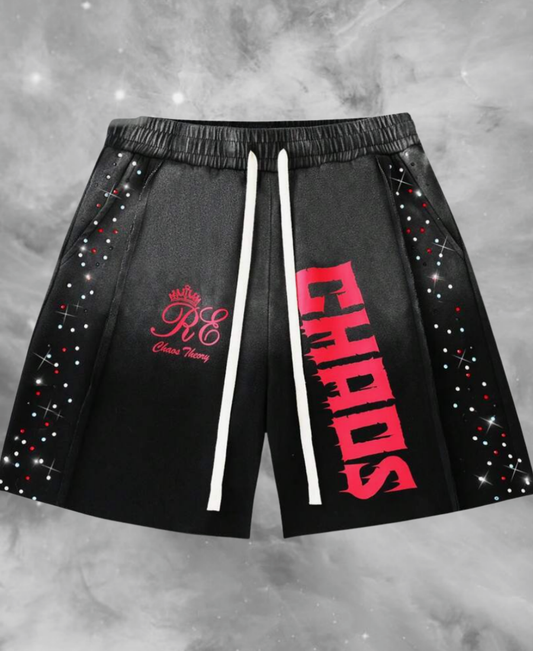 Chaos Rhinestone Şort