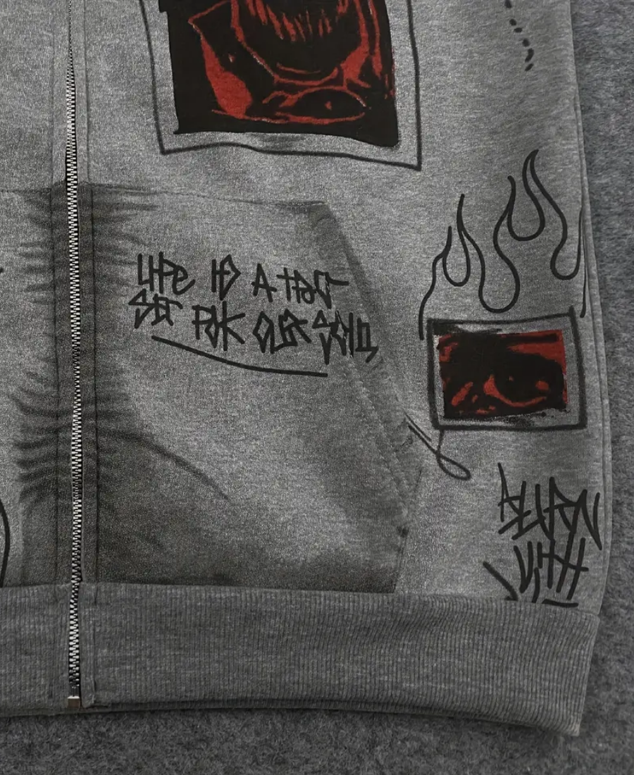 Satan Contract 13 Zip-Up Hoodie