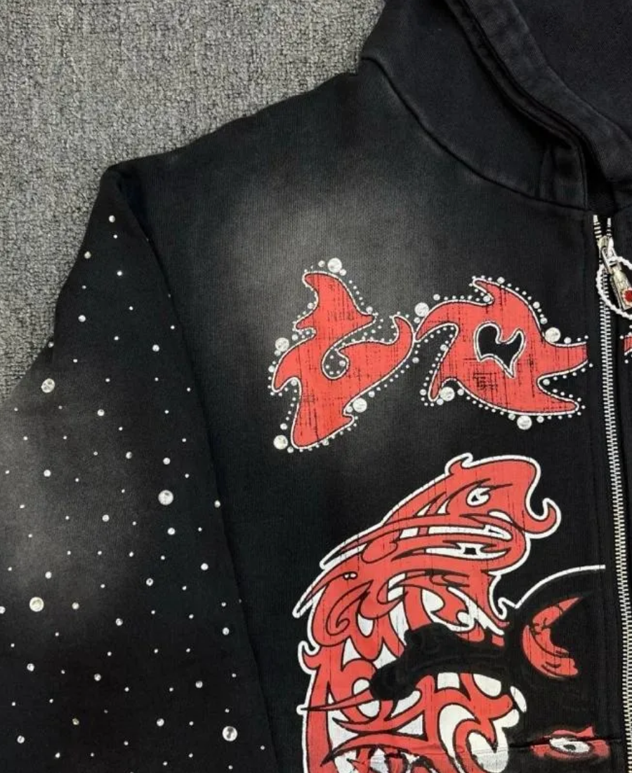 Crimson Demons Zip-Up Hoodie