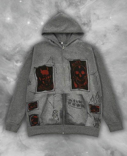 Satan Contract 13 Zip-Up Hoodie