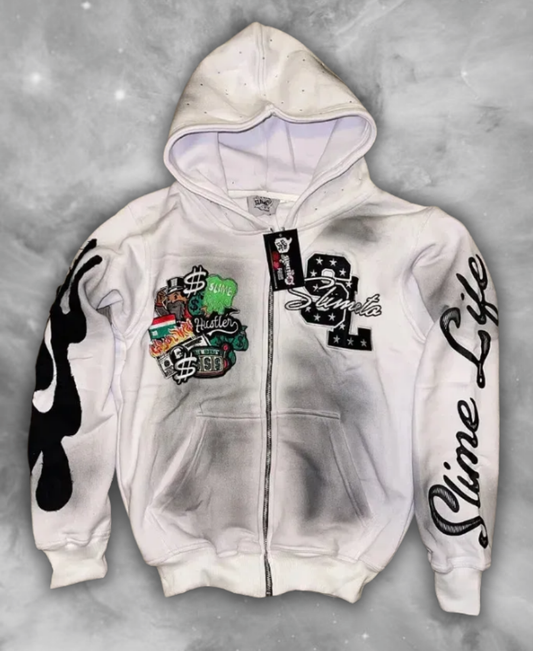 Hustle & Cash Zip-Up Hoodie