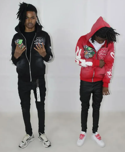 Hustle & Cash Zip-Up Hoodie