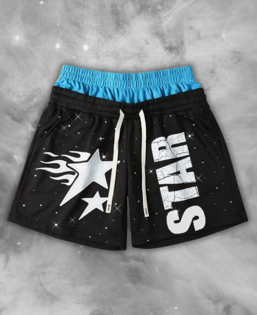 Raven Blue Star Şort