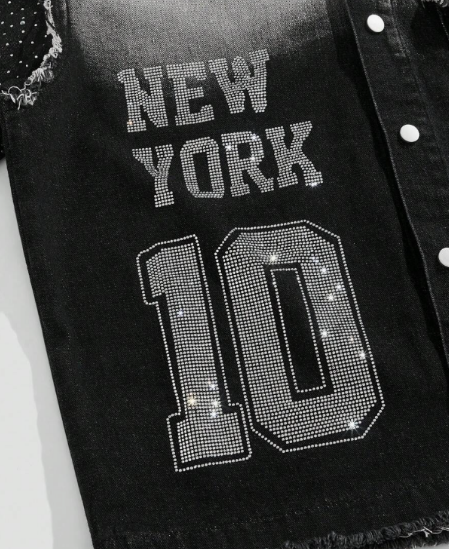 New York 10 Rhinestone Tee