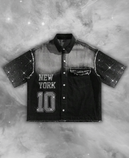 New York 10 Rhinestone Tee