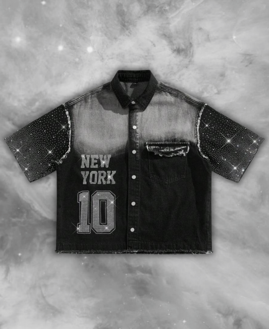 New York 10 Rhinestone Tee