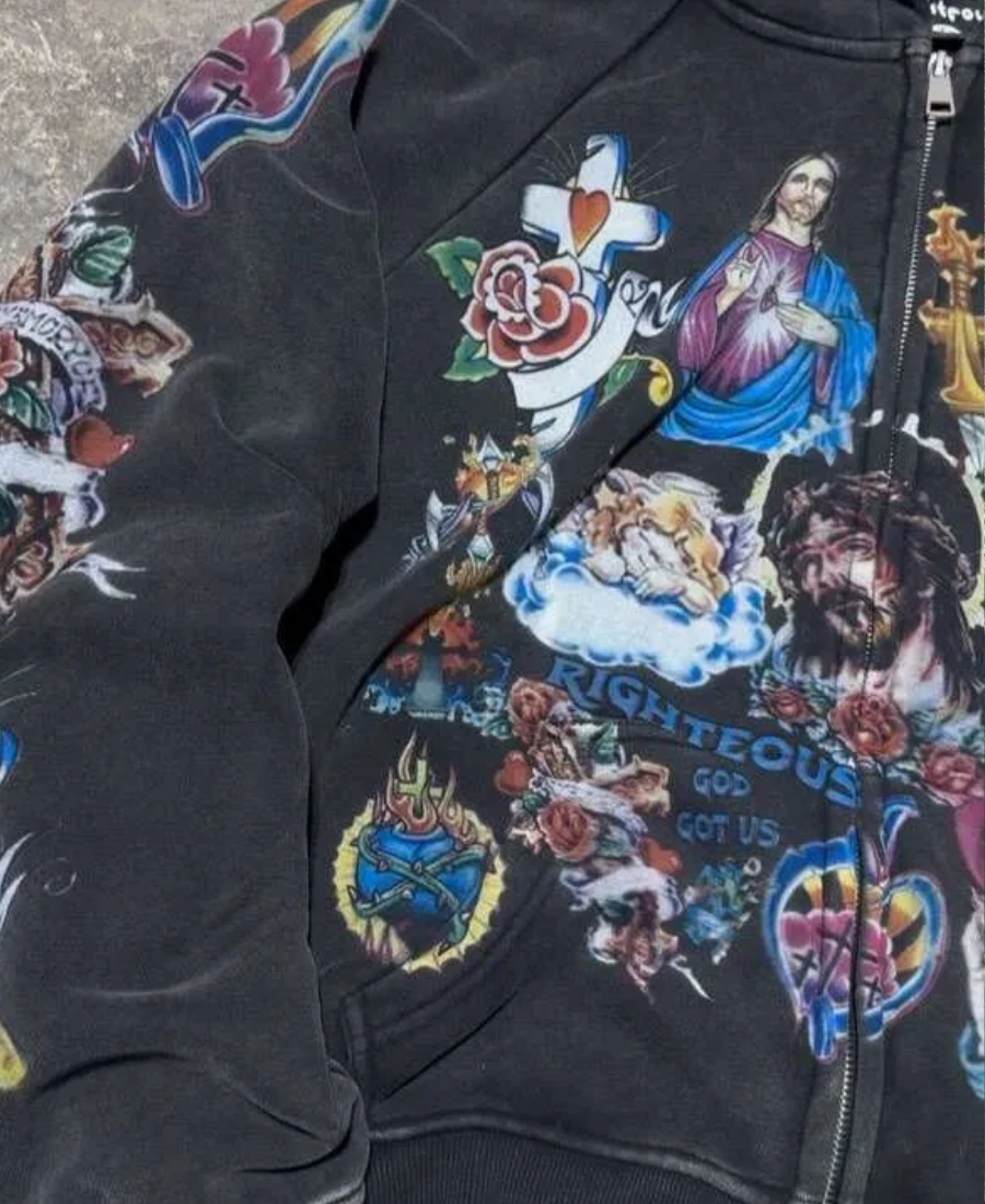 Divine Rebel Zip-Up Hoodie