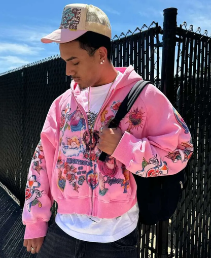 Divine Rebel Zip-Up Hoodie