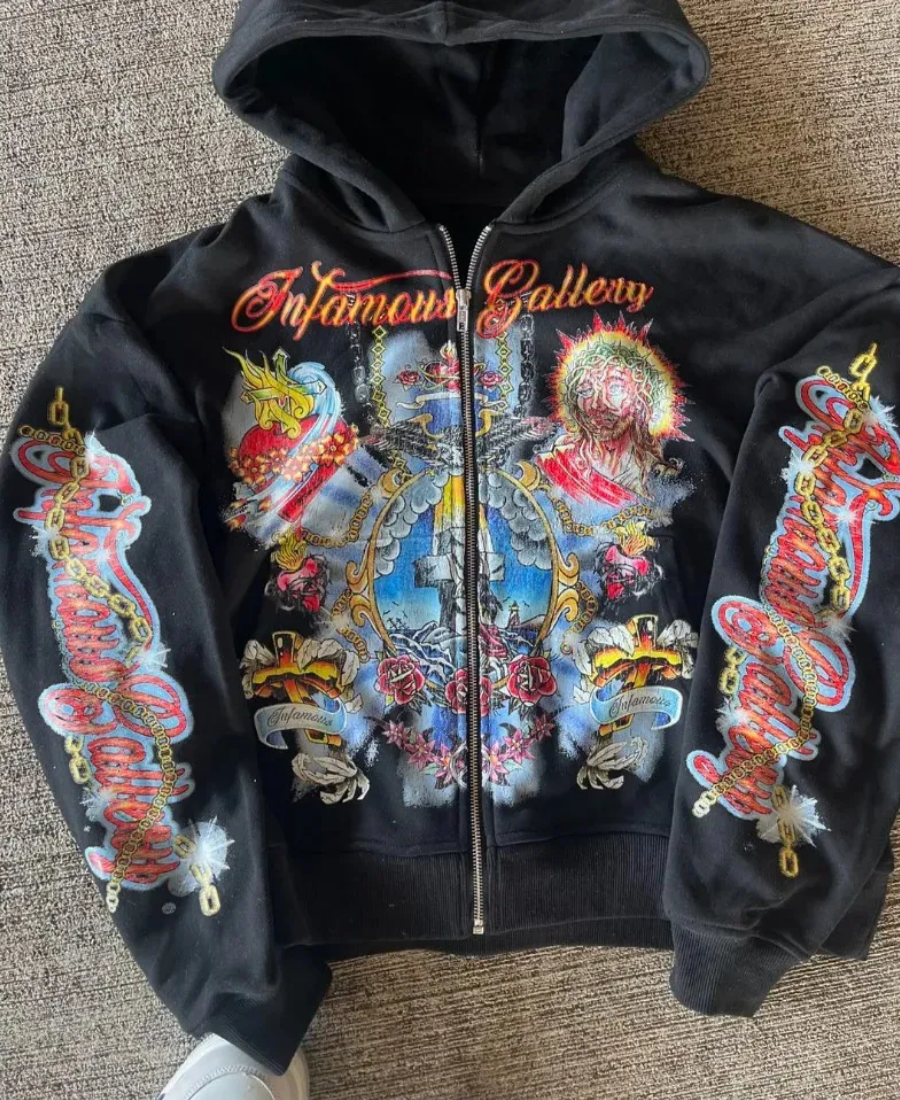 Art of Sin Zip-Up Hoodie