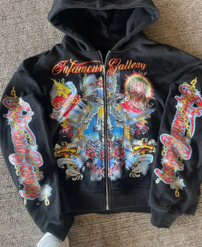 Art of Sin Zip-Up Hoodie