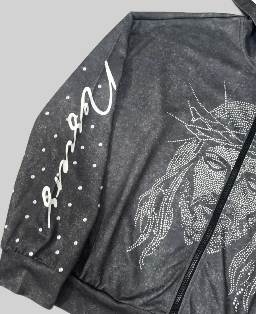 Jesus Dragovic Zip-Up Hoodie