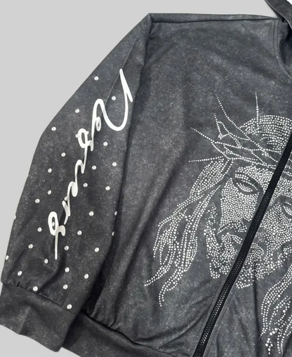 Jesus Dragovic Zip-Up Hoodie