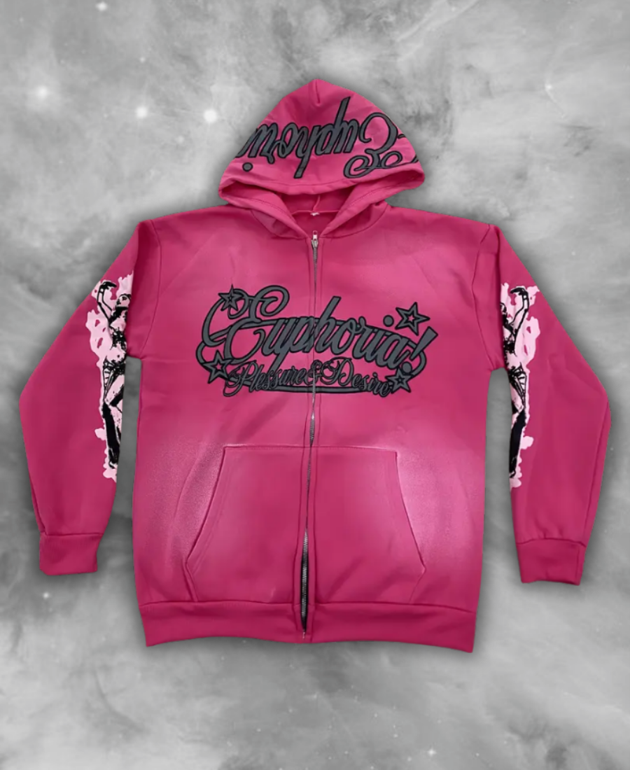 Euphoria "Pleasure & Desire" Zip-Up Hoodie