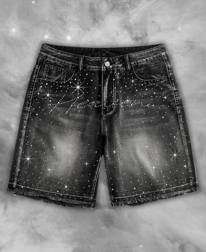 Heaven Rhinestone Kot Şort