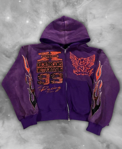 Rich Dreams Racing Zip-Up Hoodie