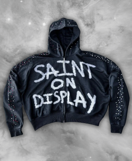 Saint On Display Zip-Up Hoodie