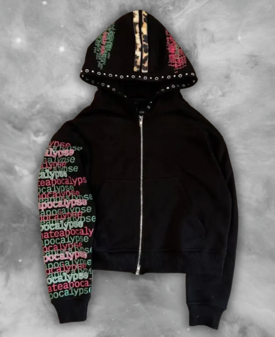 Hell&Hate Zip-Up Hoodie