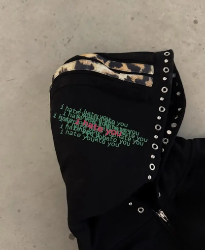 Hell&Hate Zip-Up Hoodie