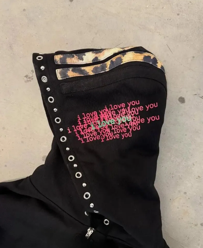 Hell&Hate Zip-Up Hoodie