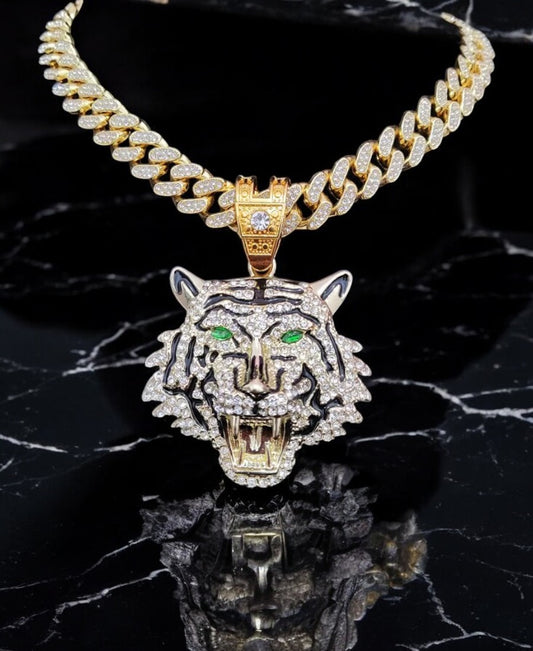 Iced Out TIGER Thick Chain