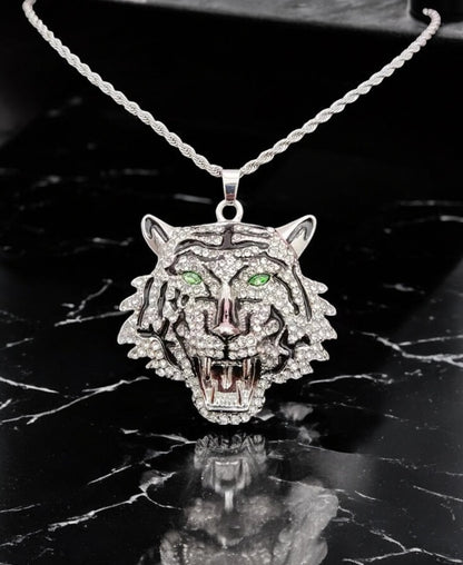 Iced Out TIGER Thin Chain