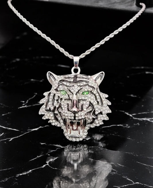 Iced Out TIGER Thin Chain