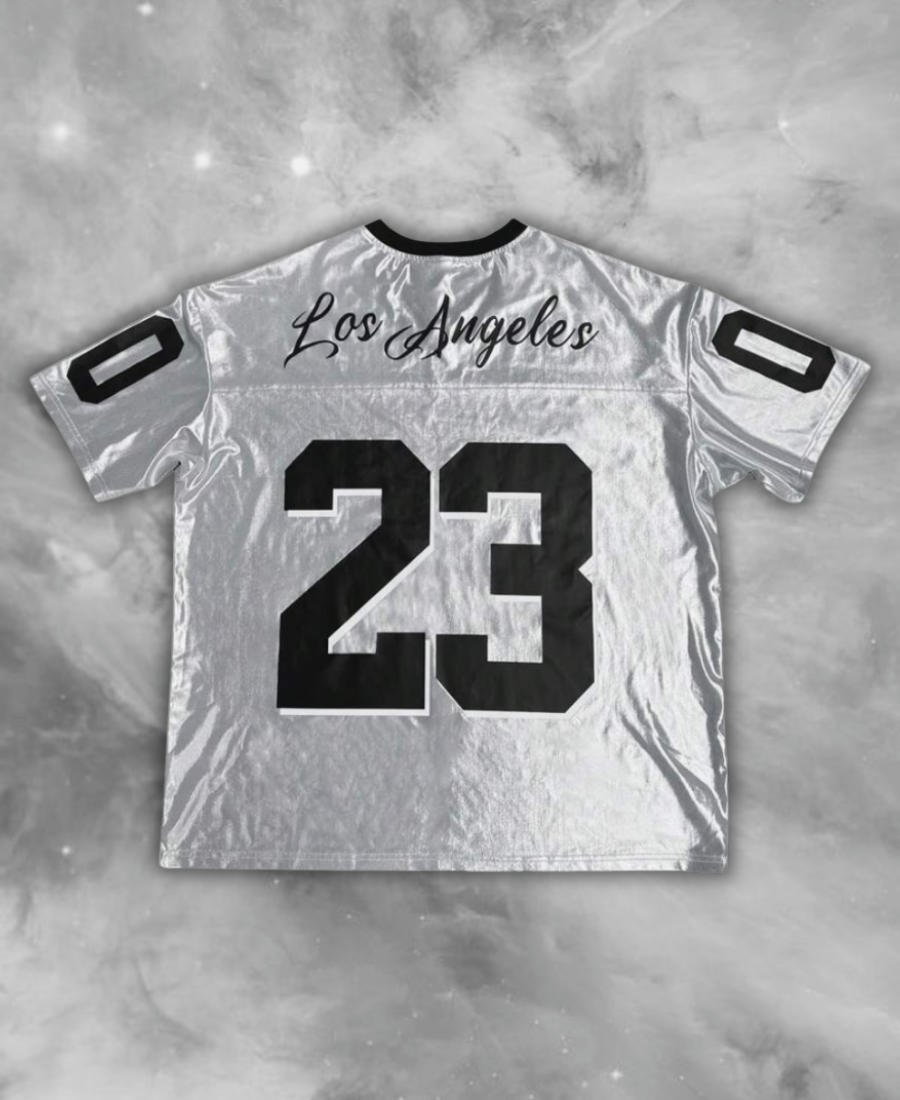 Los Angeles 23 Silver Jersey Tee