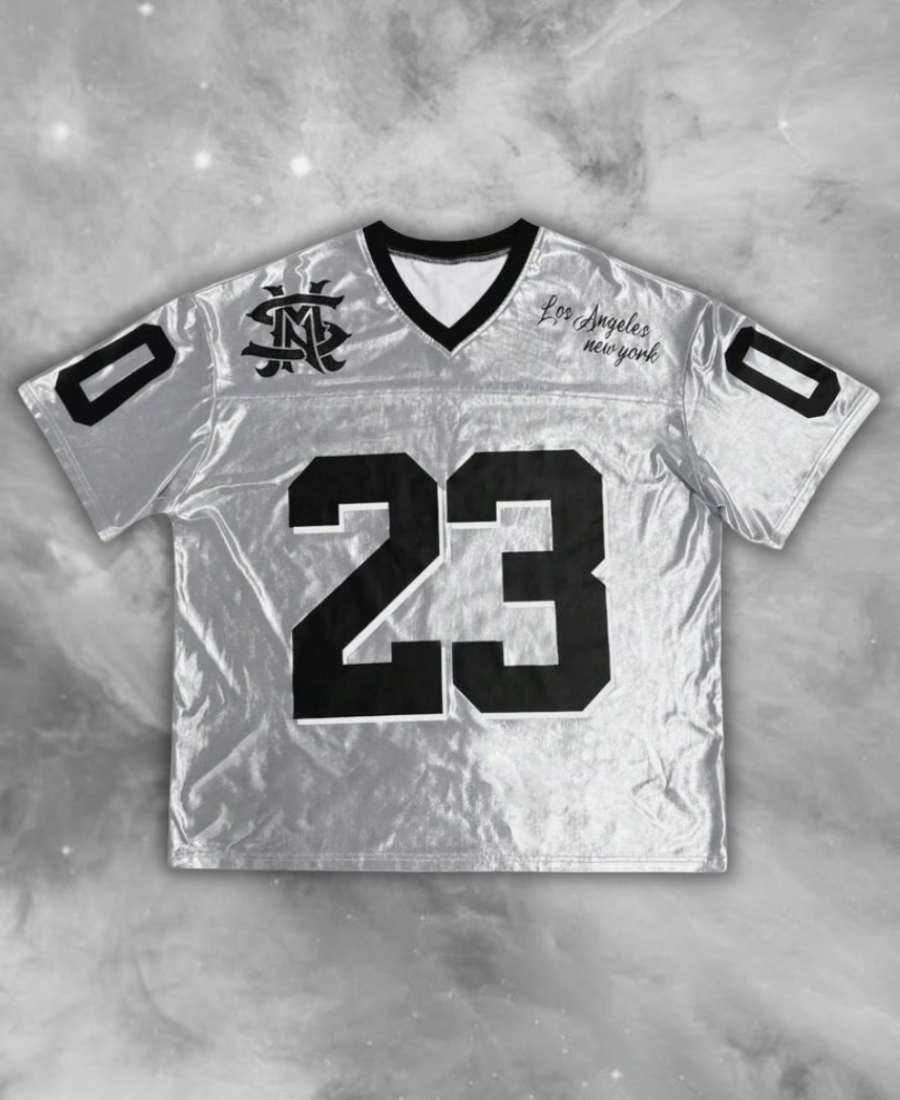 Los Angeles 23 Silver Jersey Tee