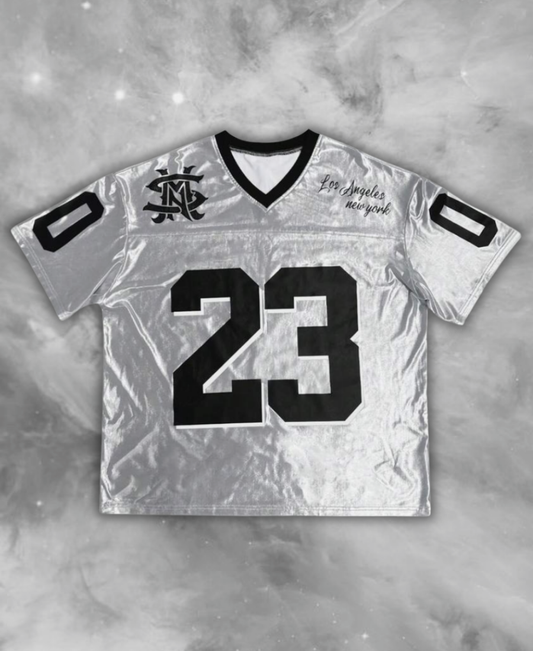 Los Angeles 23 Silver Jersey Tee