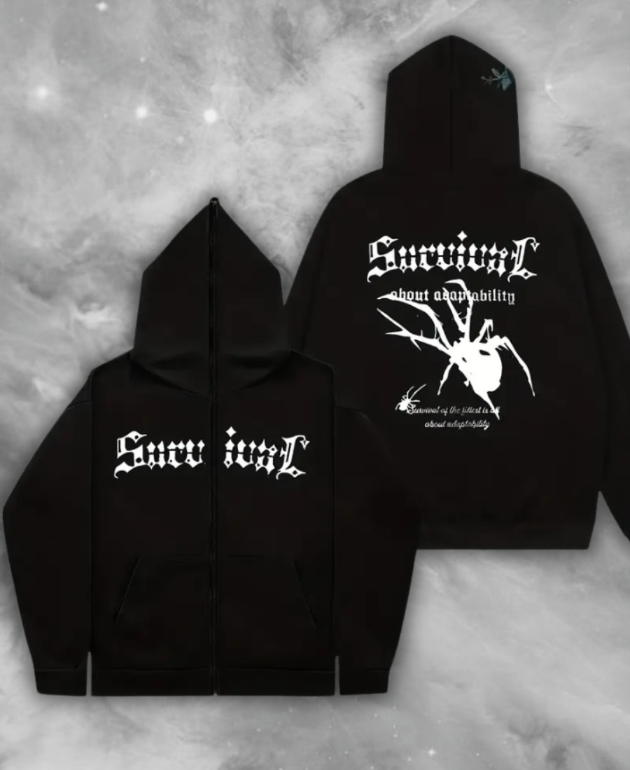 Survival "About Adaptability" Zip-Up Hoodie