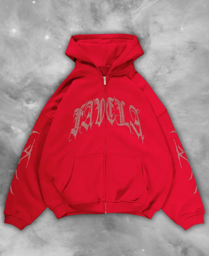 Favela Outlaw Zip-Up Hoodie