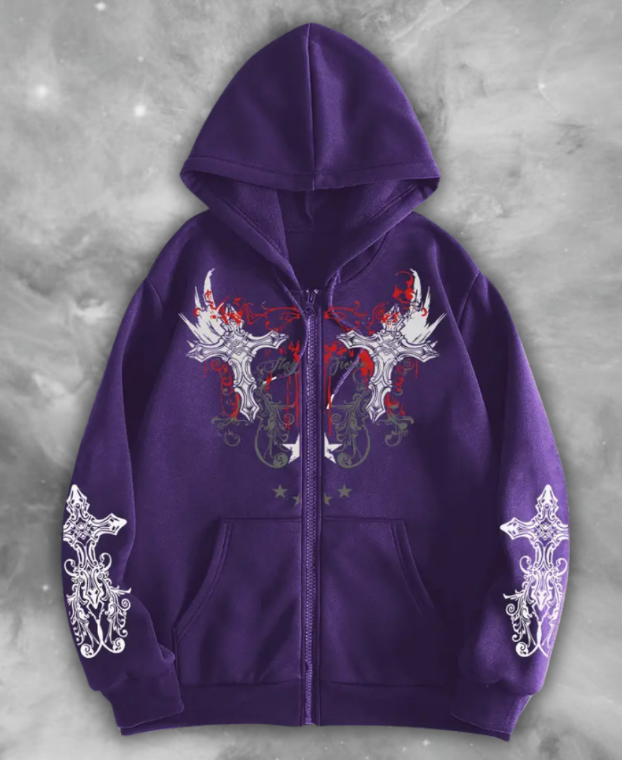 Stay Fierce Zip-Up Hoodie