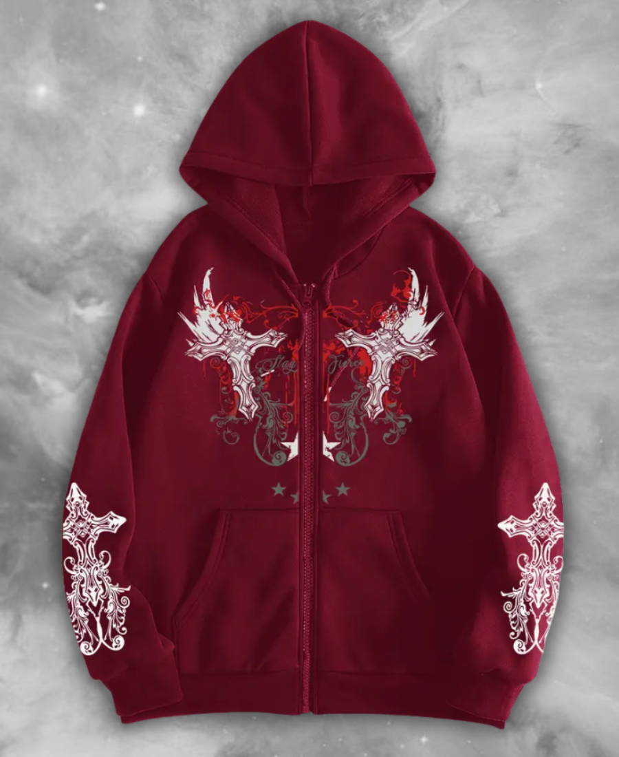 Stay Fierce Zip-Up Hoodie