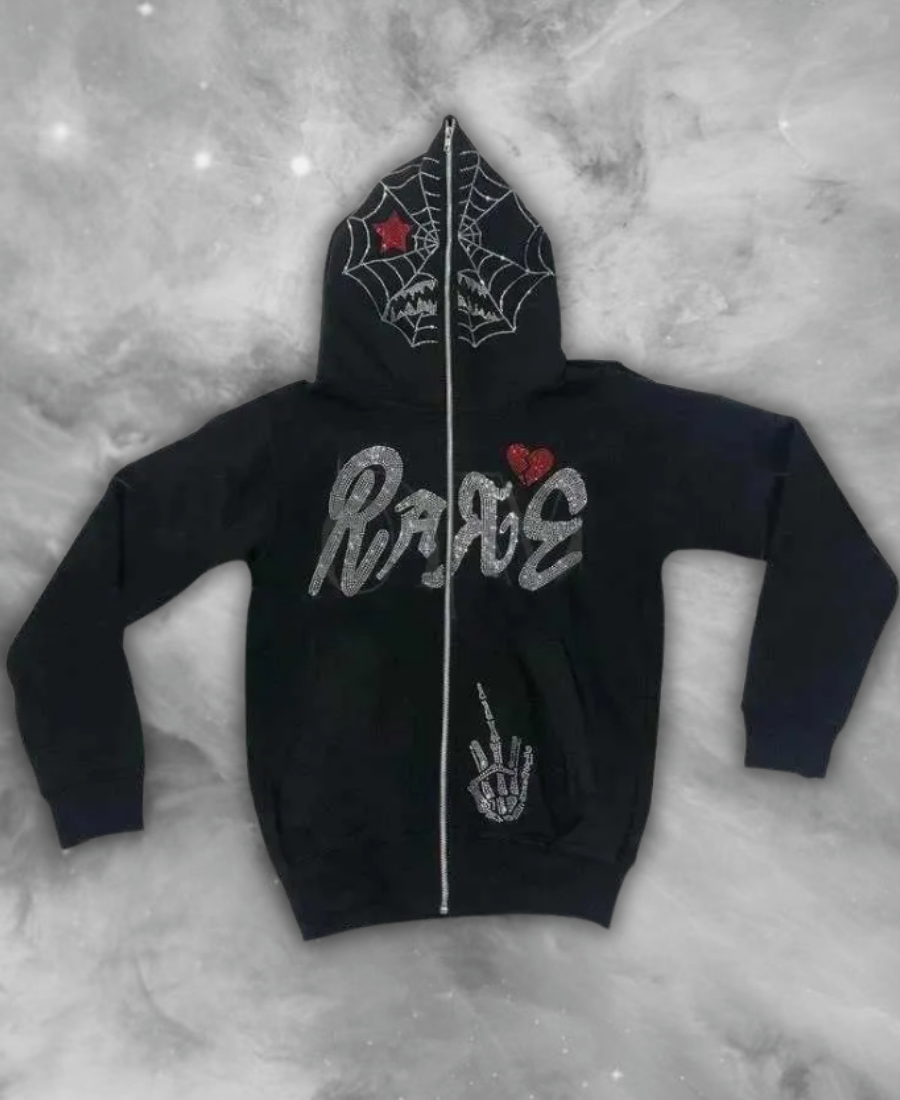 RAGE Web Zip-Up Hoodie