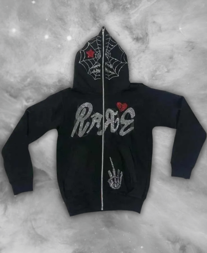 RAGE Web Zip-Up Hoodie