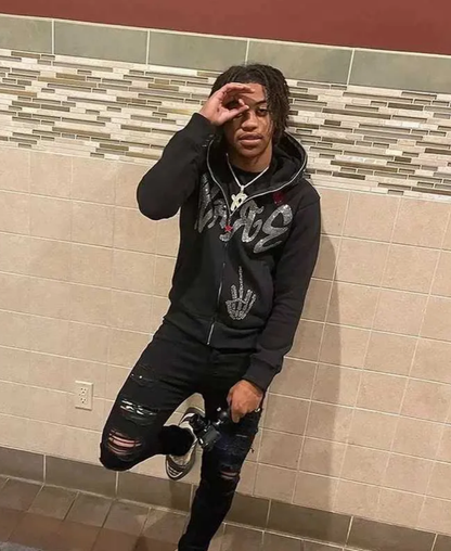 RAGE Web Zip-Up Hoodie